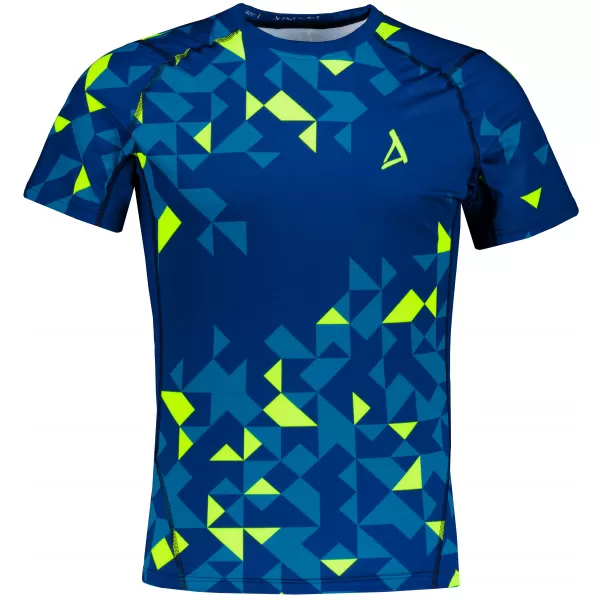  Funktionelle Kompression von Männern t -Shirt Premium ALTISPORT VOJ/ALM108TR04 NAVY-NEON YELLOW 