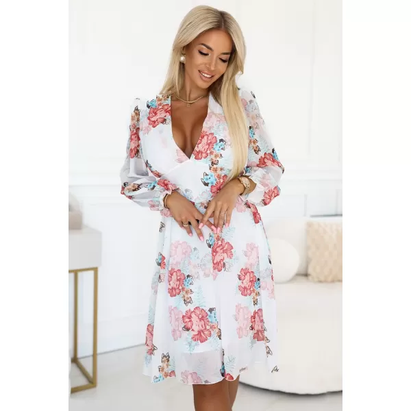  Kleid NUMOCO 388-3 FARBIGE BLUMEN 