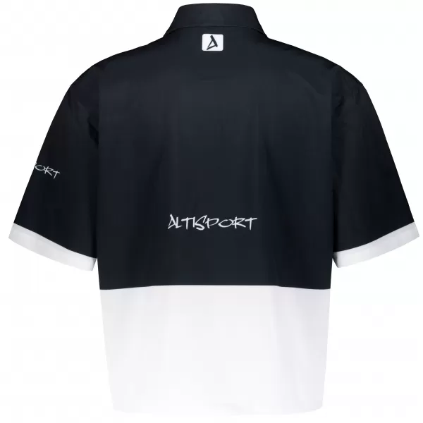  Premium-Shirt für Herren ALTISPORT VOJ/ALM051KOS01 SCHWARZ UND WEIß 