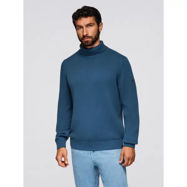  Herrenpullover OMBRE OM-SWTN-0163 DUNKELBLAU 