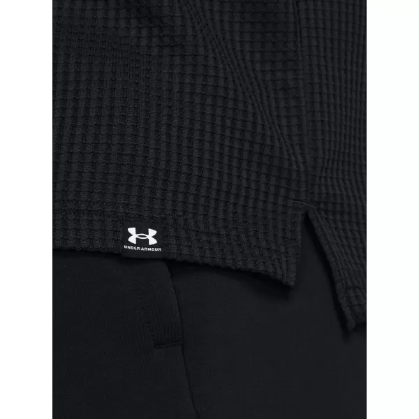  Herren-Sweatshirt UNDER ARMOUR UA RIVAL WAFFLE HOODIE 1383108-001 SCHWARZ 