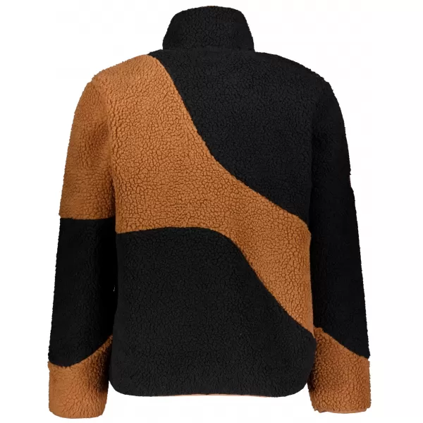  Fleece-Sweatshirt für Herren ALTISPORT GANAN SCHWARZ/BRAUN 