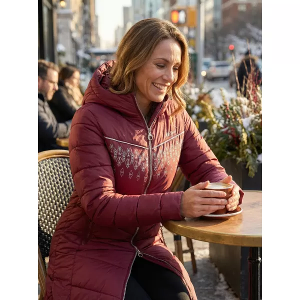 Damenmantel ALTISPORT GIULIA BURGUND 