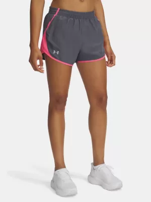 Damen-Shorts UNDER ARMOUR UA FLY BY 3 SHORTS 1382438-027 GRAU