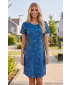 Erweitertes Premium-T-Shirt für Damen ALTISPORT VOJ/ALW084SAT02 BLAU