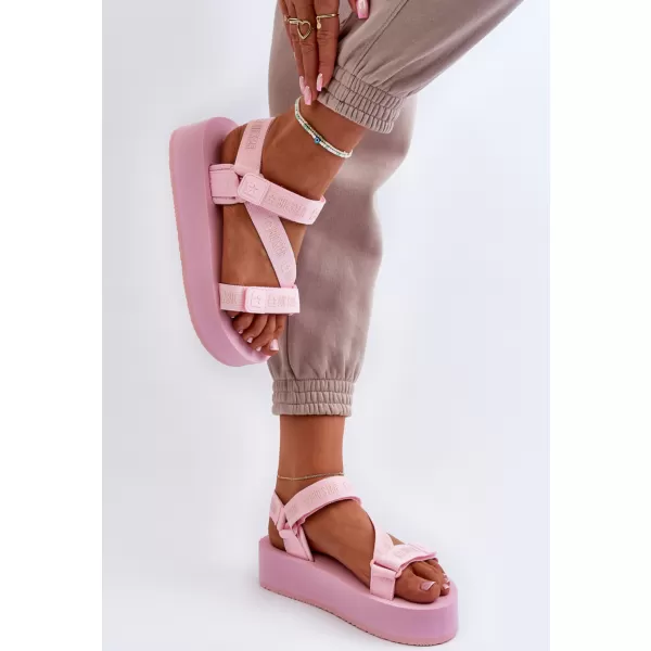  Damen-Plateausandalen BIG STAR NN274A041 ROSA Big Star Shoes 