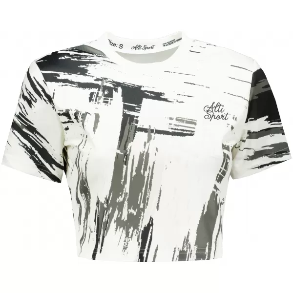  Premium-Crop-Top für Damen ALTISPORT VOJ/ALW010TR07 WEIß 