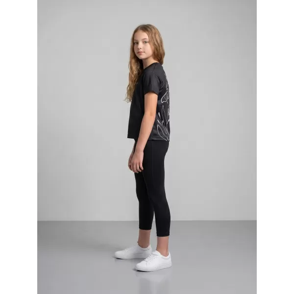  Funktionaler t -Shirt -Prämie von Kindern ALTISPORT VOJ/ALK075TR01 SCHWARZ 