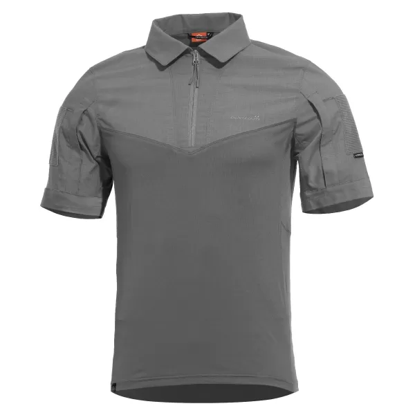  Herren-T-Shirt mit Kragen PENTAGON RANGER SHORT ARM SHIRT K02013 WOLF/GRAU 