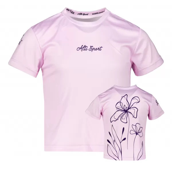  Funktionaler t -Shirt -Prämie von Kindern ALTISPORT VOJ/ALK075TR01 BABY PINK 