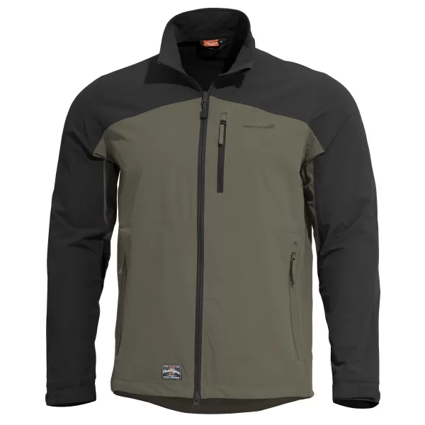  Jacke PENTAGON ELITE LIGHT SOFTSHELL JACKET K08044 BRAUN GRAU/MIX 