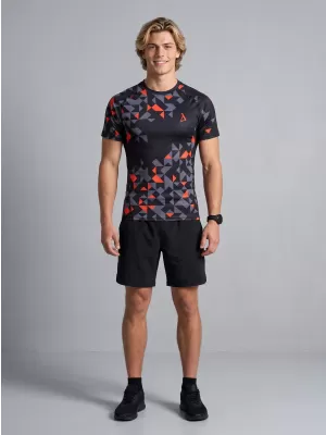 Funktionelle Kompression von Männern t -Shirt Premium ALTISPORT VOJ/ALM108TR04 SCHWARZ -ORANGE