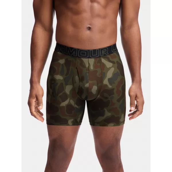  Herren-Boxershorts UNDER ARMOUR M UA PERF TECH (3KS) 1383879-392 SCHWARZ MIT SOLARORANGE 