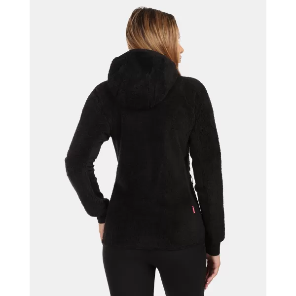  Fleece-Sweatshirt für Damen KILPI NORKA-W ZL0204KI SCHWARZ 