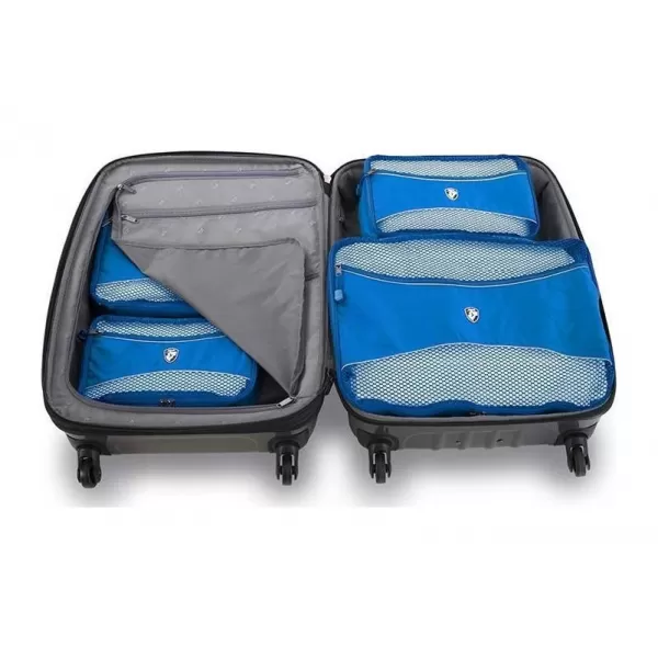 Satz von Organisatoren HEYS ECO PACKING CUBE 5PC SET II BLAU 
