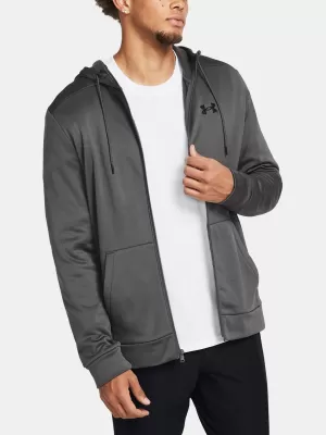 Herren-Sweatshirt UNDER ARMOUR UA ARMOUR FLEECE FZ HOODIE 1373357-025 GRAU