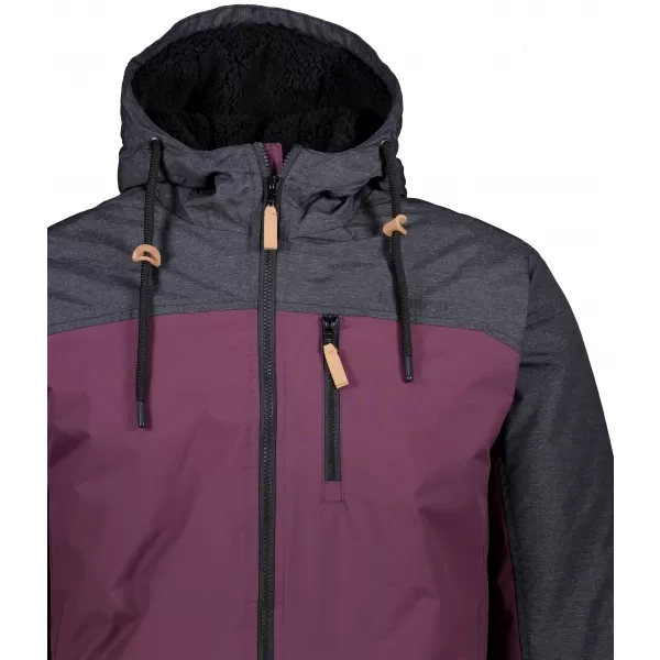  Herren-Winterjacke ALTISPORT NEROM BURGUND 
