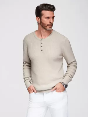 Herrenpullover OMBRE OM-SWSW-0182 BEIGE
