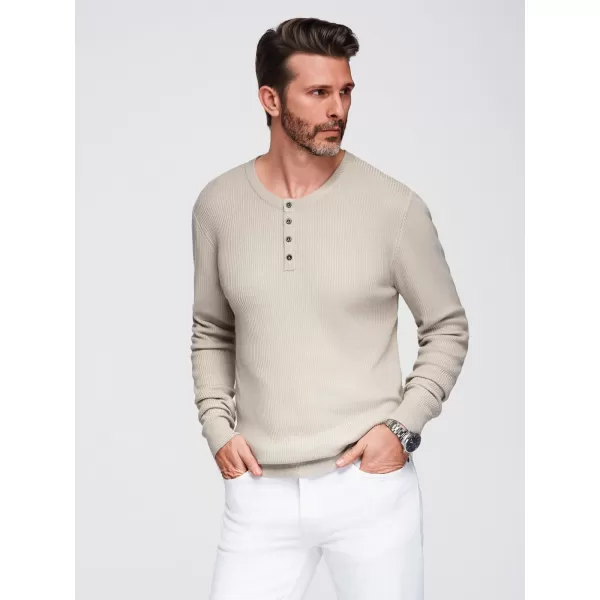  Herrenpullover OMBRE OM-SWSW-0182 BEIGE 