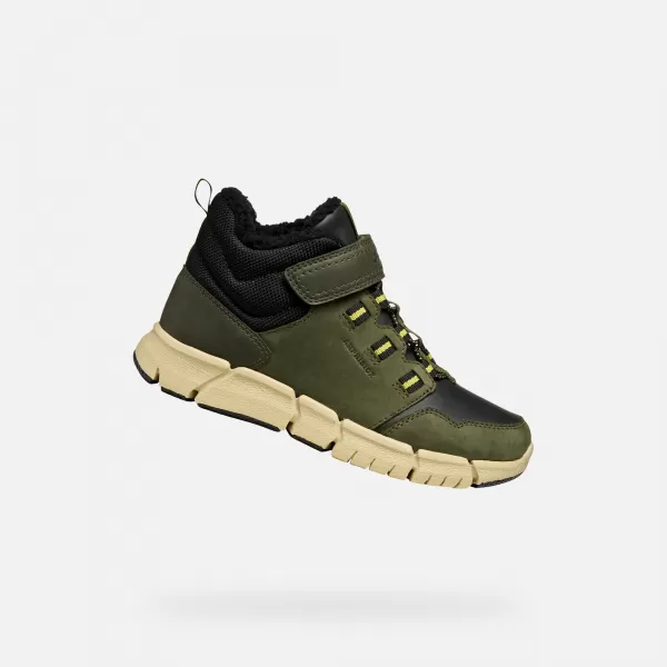  Stiefeletten für Jungen GEOX FLEXYPER B ABX J949XA032MEC0498 KHAKI 