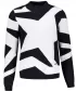 Damenpullover KIXMI VALERIA SCHWARZ/WEIß
