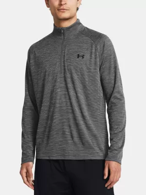 Herren-T-Shirt UNDER ARMOUR UA TECH TEXTURED 1/2 ZIP 1382797-025 GRAU