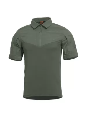 Herren-T-Shirt mit Kragen PENTAGON RANGER SHORT ARM SHIRT K02013 TARNGRÜN