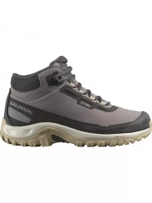 Damenschuhe SALOMON SHELTER WATERPROOF W PFLAUMENKÄTZCHEN/PHANTOM/DESSERTBRAUN
