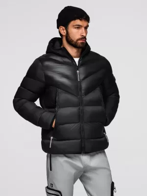 Jacke OMBRE OM-JAHP-0303 SCHWARZ