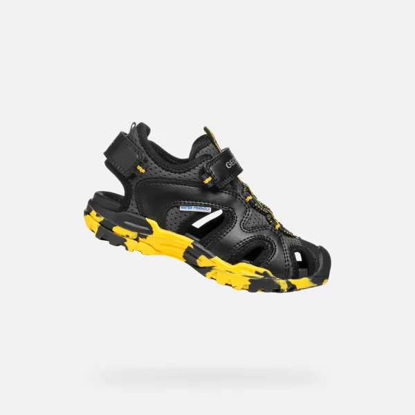  Sandalen für Jungen GEOX BOREALIS SCHWARZ 