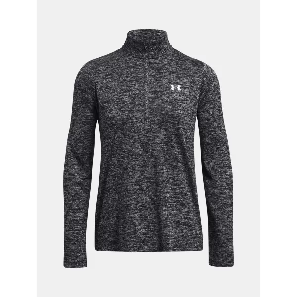  Damen-Sweatshirt UNDER ARMOUR TECH 1/2 ZIP- TWIST SCHWARZ 