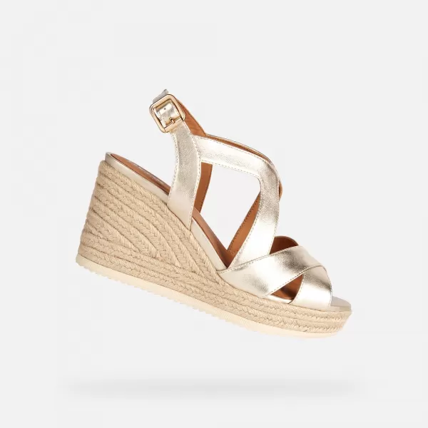  Damensandalen GEOX PONZA GOLDEN 