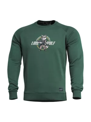 Sweatshirt PENTAGON HAWK SWEATER LONE WOLF K09019 SPRINGBOCK GRÜN