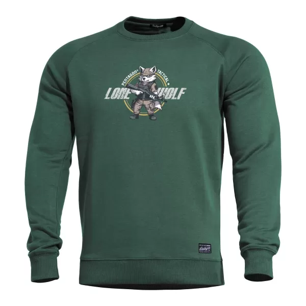  Sweatshirt PENTAGON HAWK SWEATER LONE WOLF K09019 SPRINGBOCK GRÜN 