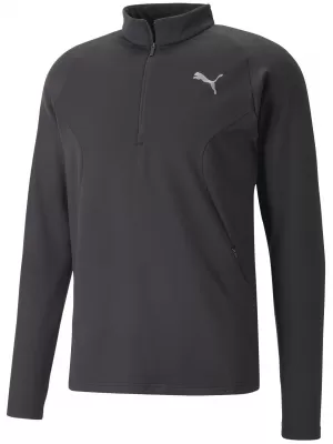 Herren -Sweatshirt PUMA RUN CLOUDSPUN KNIT 1/2 ZIP 52327201 PUMA SCHWARZ