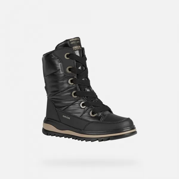  Winterstiefel für Mädchen GEOX ADELHIDE AB J16EWA0LVBCC9999 SCHWARZ 