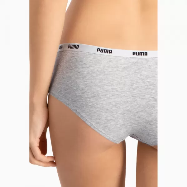  Höschen PUMA WOMEN HIPSTER 2P PACK 90785205 GRAU/GRAU 
