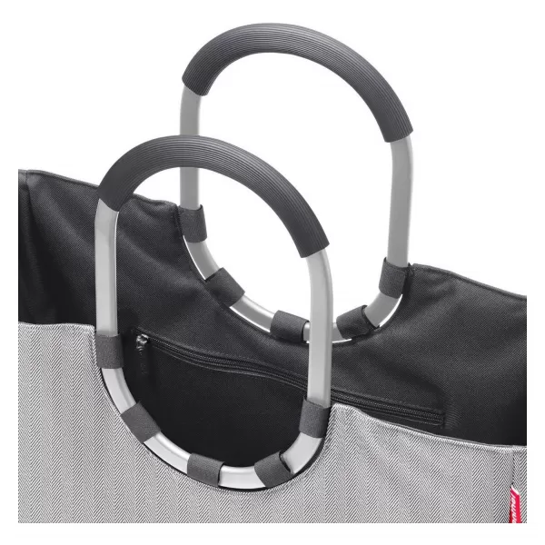  Handtasche REISENTHEL LOOPSHOPPER L FISCHGRÄTENGRAU 
