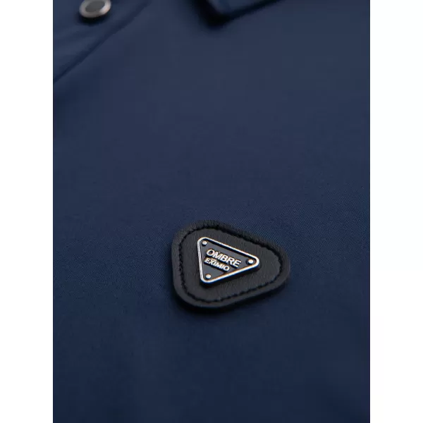  Hemd OMBRE OM-POLS-0139 MARINEBLAU 