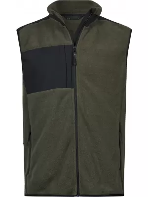 Herrenweste TEE JAYS | TJ 9122 TIEFGRÜN/SCHWARZ