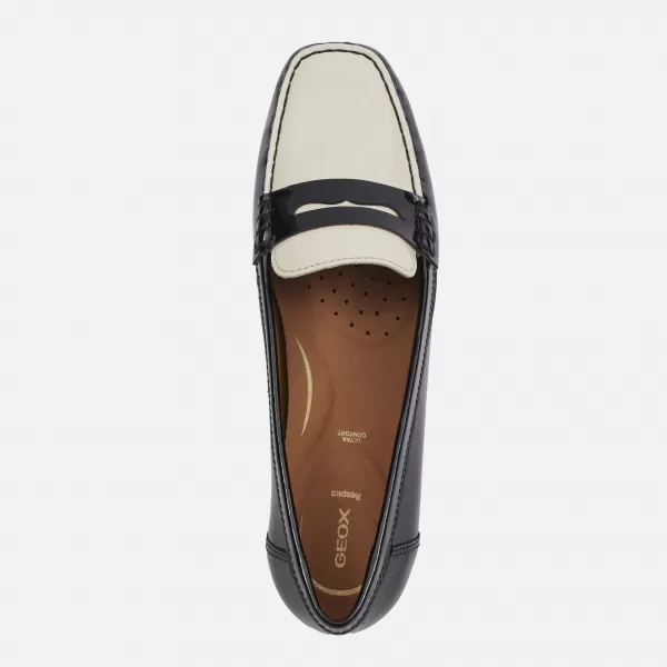  Damenmokassins GEOX ANNYTAH MOC G000633 SCHWARZ 