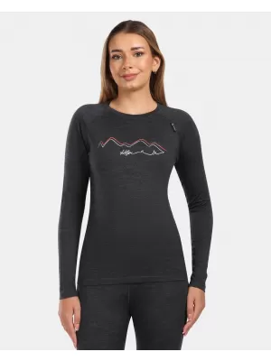 Thermo-T-Shirt für Damen KILPI MAVORA TOP-W ZL0502KI SCHWARZ