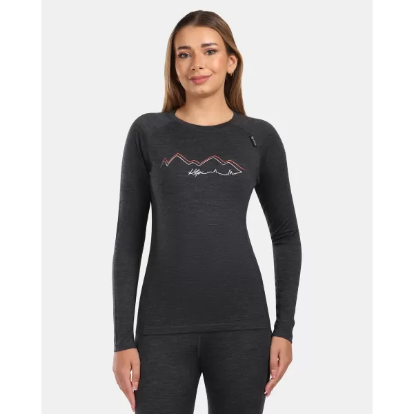  Thermo-T-Shirt für Damen KILPI MAVORA TOP-W ZL0502KI SCHWARZ 