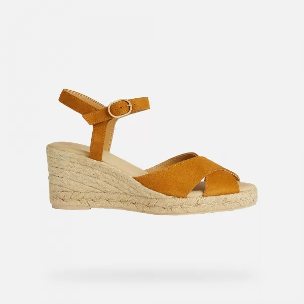  Damensandalen GEOX GELSA LOW BERNSTEIN 