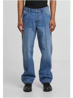 Herrenjeans URBAN CLASSICS TB7605 MITTELTIEFBLAU GEWASCHEN