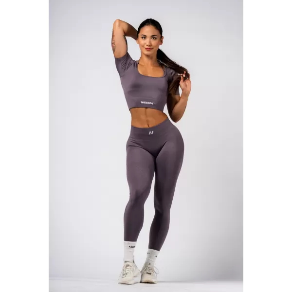  Formendes nahtloses Crop-Top FLOW SEAMLESS 499 DARK GREY Nebbia 