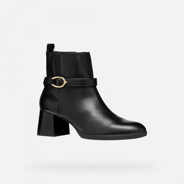  Damen-Stiefeletten GEOX WALK PLEASURE 55 G004564 SCHWARZ 