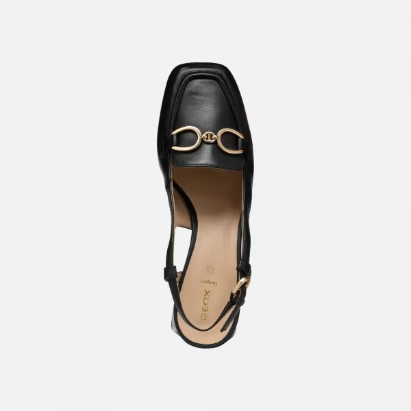  Damenschuhe mit Absatz GEOX CORONILLA SCHWARZ 