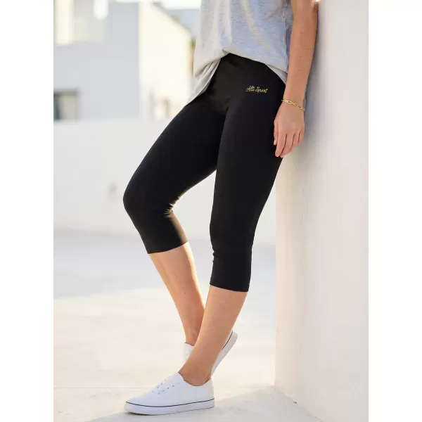  3/4-Leggings für Damen ALTISPORT OWECA SCHWARZ 