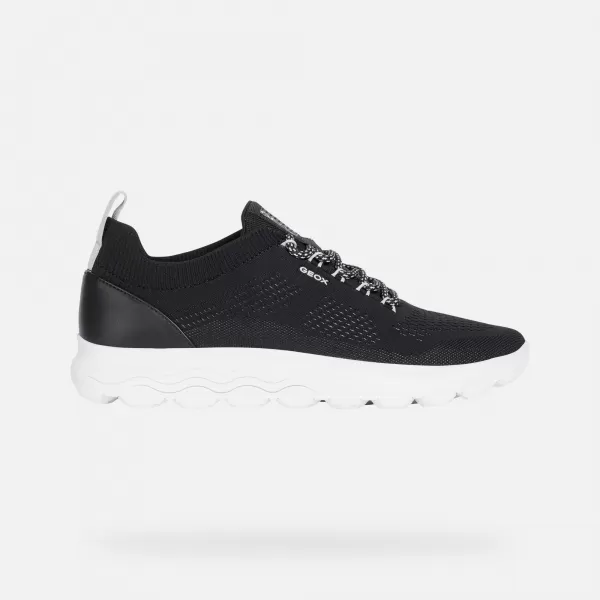  Herren-Sneaker GEOX SPHERICA G002565 SCHWARZ 